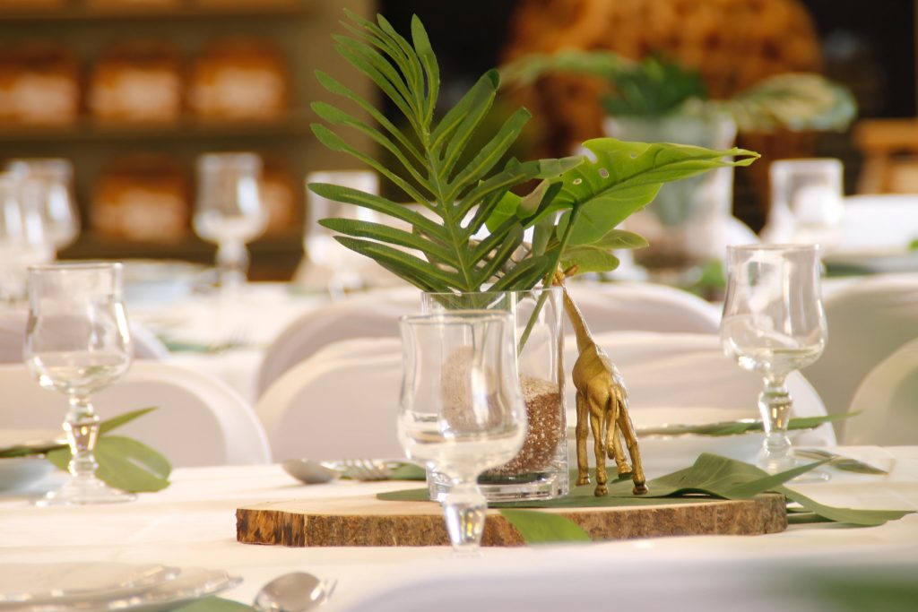 centre de table theme jungle